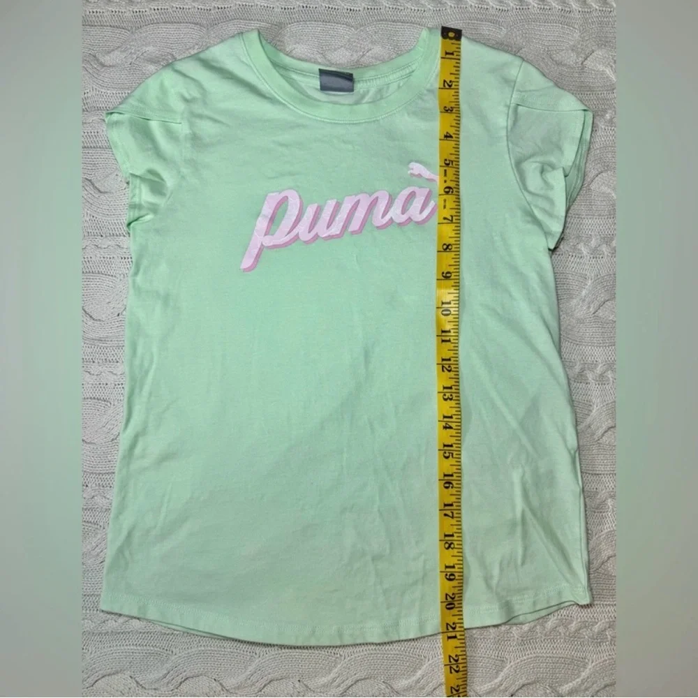 Puma Light Green Tee and Light Pink Shorts Set Size Large #1105 - Picture 5 of 13